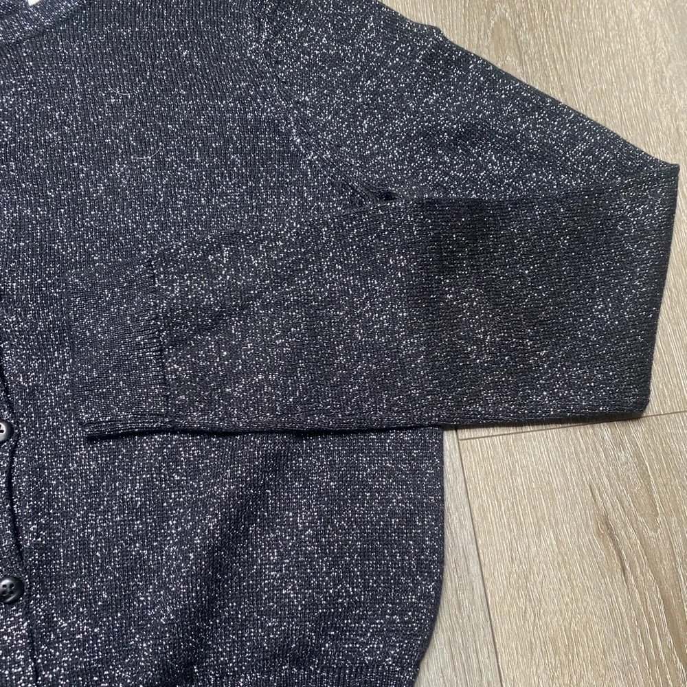 The Children’s Place Sparkly Cardigan Black Size 14